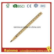 Wooden Craft Ball Pen with Ruler Scale